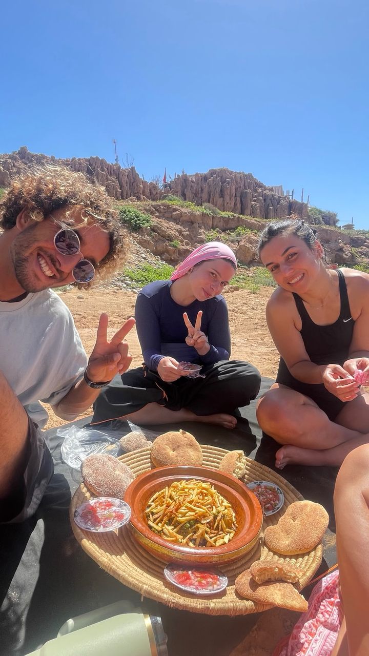 Tajine lunch on the beach